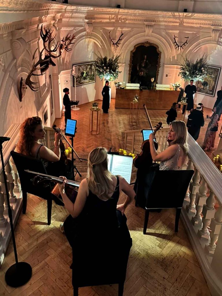 Streichquartett München Munich Strings bei exklusivem Event – elegantes Damen Streichquartett